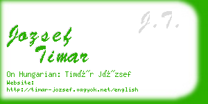 jozsef timar business card